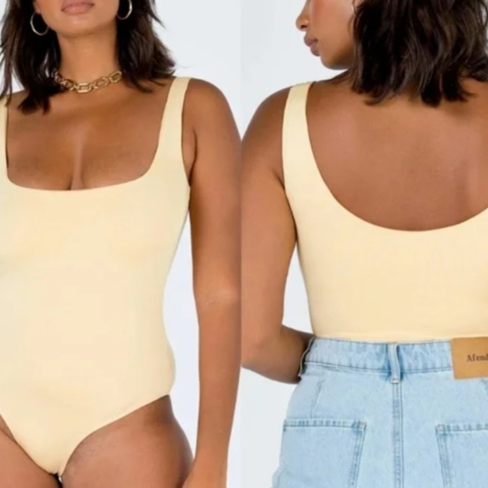 PRINCESS POLLY Yellow Bodysuit
